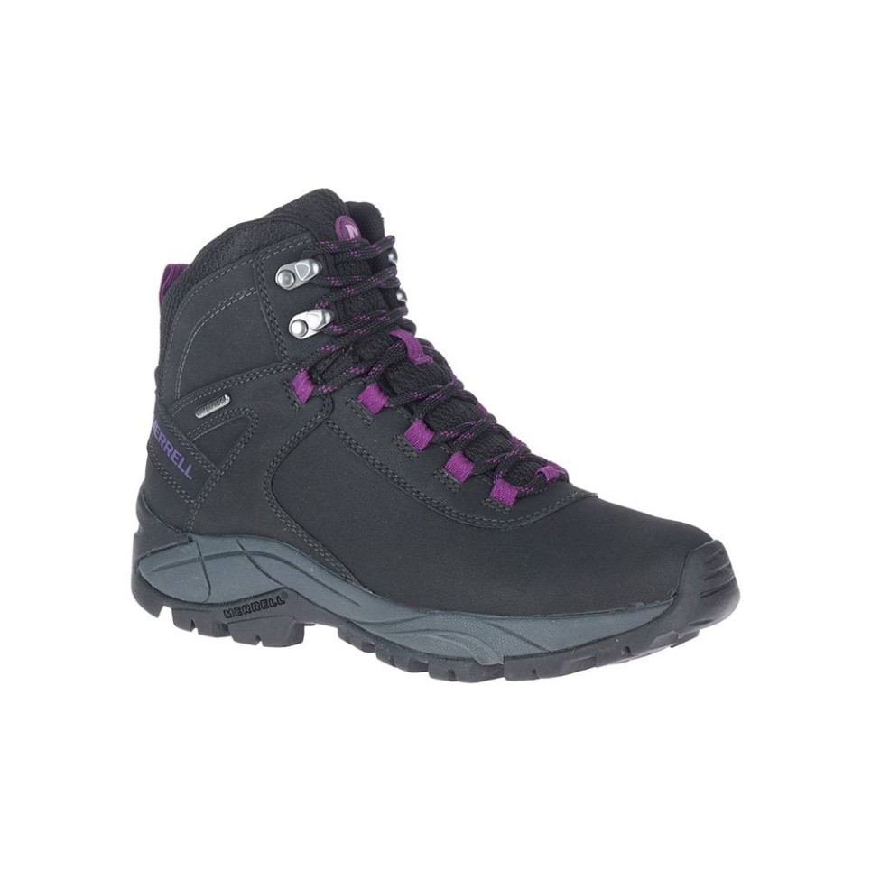 BUTY HIKINGOWE VEGO MID LEATHER WATERPROOF CZARNE-35-black